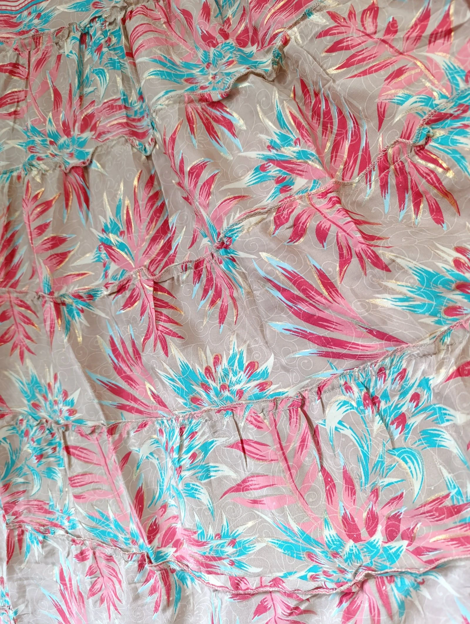 Conjunto de seda cores quentes – photo 4